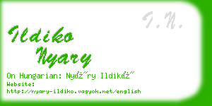 ildiko nyary business card